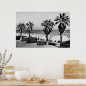 サンタバーバラ，カリフォルニア西部ビーチビューフォト ポスター (キッチン)