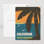 サンタバーバラ, カリフォルニア ポストカード (正面/裏面)