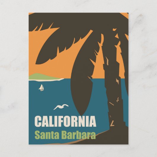 サンタバーバラ, カリフォルニア ポストカード (正面)
