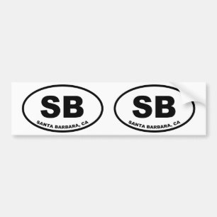 サンタバーバラSB バンパーステッカー