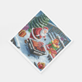 サンタバーベキュークリスマス スタンダードランチョンナプキン (角)