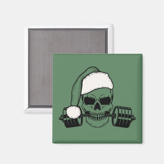 サンタバーベル冷蔵庫用マグネットジムエクササイズギフト マグネット (正面/裏面)