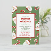 サンタバーレー付きクリスマス朝食のご招待状 招待状 (スタンド正面)