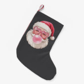 サンタバ吹ブルクリスマスおもしろいクリスマス スモールクリスマスストッキング (正面 (吊り時))