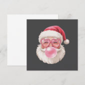 サンタバ吹ブルクリスマスおもしろいクリスマス 招待状 (正面/裏面)