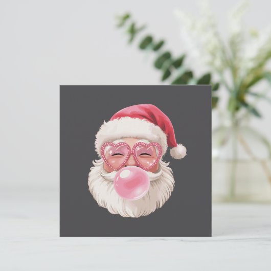 サンタバ吹ブルクリスマスおもしろいクリスマス 招待状 (スタンド正面)