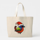 サンタバ色彩の鮮やかンティン ラージトートバッグ (裏面)