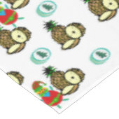 サンタパイナップルの木々のクリスマステーブルクロス テーブルクロス (アングル)