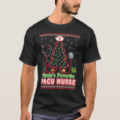 サンタパクお気に入りのナースクリスマスツリーステトス Tシャツ (正面)
