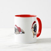 サンタパグクリスマスマグ マグカップ (正面右)
