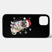 サンタパグクリスマスライトクリスマスドッグ恋人 Case-Mate iPhoneケース (裏面 (横))