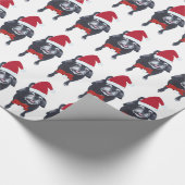 サンタパグズオールラインアップクリスマスラッピング紙 ラッピングペーパー (角)