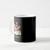 サンタパグライディングアクソロトルクリスマスセーター恋人O コーヒーマグカップ (正面左)