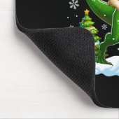 サンタパグライディングトナカイTレックスクリスマスキッズトッド マウスパッド (コーナー)