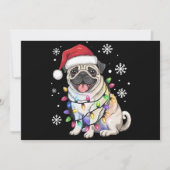 サンタパグ クリスマス ライト Xmas 犬好き (正面)