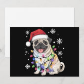 サンタパグ クリスマス ライト Xmas 犬好き (正面/裏面)