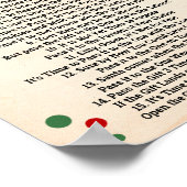 サンタパス賞歌クリスマスゲームサイン ポスター (角)