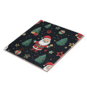 サンタパターン – ホー!ホー!ホー! タイル (側面)