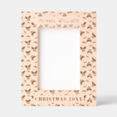 サンタパターン | メリークリスマスキッズ写真 レーザー彫刻フレーム (正面)