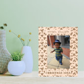 サンタパターン | メリークリスマスキッズ写真 レーザー彫刻フレーム