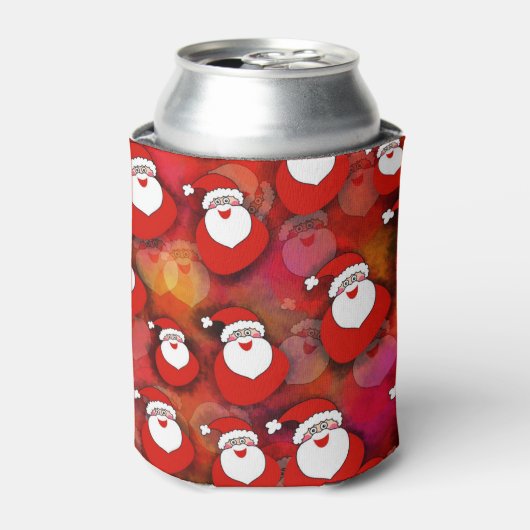 サンタパターン 缶クーラー (缶正面)