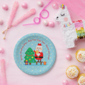 サンタパッティングスタークリスマスツリー20xx追加文字7" ペーパープレート (パーティー)