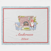 サンタパネ年記念 フリースブランケット (正面(横))