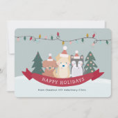 サンタパパイズドッグズペットビジネスクリスマス シーズンカード (正面)