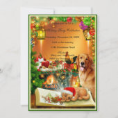 サンタパピークリスマスパーティの招待状 招待状 (正面)