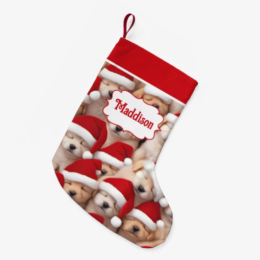 サンタパピーズ愛犬家ズネームクリスマスストッキング スモールクリスマスストッキング (正面 (吊り時))