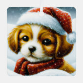 サンタパピー メタルオーナメント (正面)