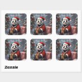 サンタパンダベア スクエアシール (シート)