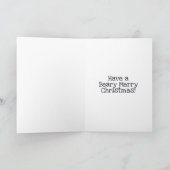 サンタパンダメリークリスマスフォールデッドホリデーカード シーズンカード (内部)