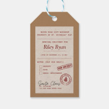 サンタパーソナライズされたからのギフトラベル