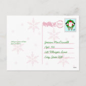 サンタパーソナライズされたからのポストカード シーズンポストカード (裏面)