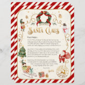 サンタパーソナライズされたからの手紙 (正面/裏面)