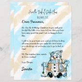 サンタパーソナライズされたからの手紙+カラーリングページ (正面/裏面)