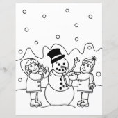 サンタパーソナライズされたからの手紙+カラーリングページ (裏面)