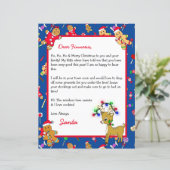 サンタパーソナライズされたからの手紙+カラーリングページ (スタンド正面)