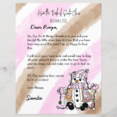 サンタパーソナライズされたからの手紙+カラーリングページ (正面)