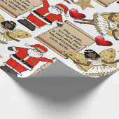 サンタパーソナライズされたからの手紙/贈り物 ラッピングペーパー (角)