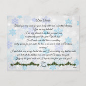 サンタパーソナライズされたから子どもへの手紙のはがき シーズンポストカード (裏面)