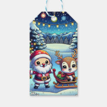 サンタパーソナライズされたとトナカイのクリスマス