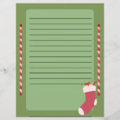 サンタパーソナライズされたのクリスマスリスト (裏面)