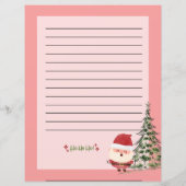 サンタパーソナライズされたのクリスマスリスト (裏面)