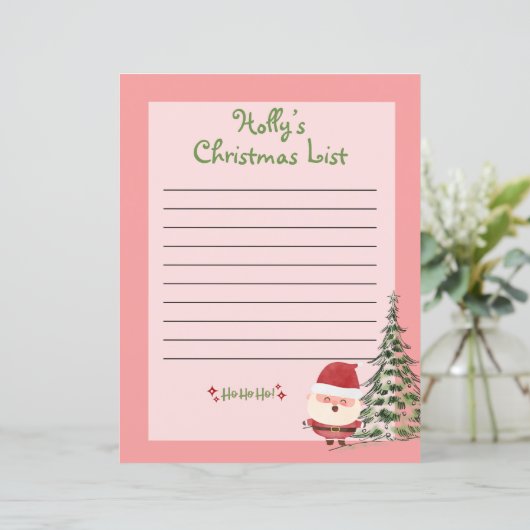 サンタパーソナライズされたのクリスマスリスト (スタンド正面)