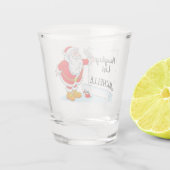 サンタパーソナライズされたのリスいけなト ショットグラス (裏面)