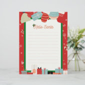 サンタパーソナライズされたへの挨拶状 (スタンド正面)