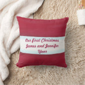 サンタパーソナライズされたウエストクリスマスピロー クッション (ブランケット)