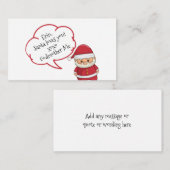サンタパーソナライズされたエンクロージャカード エンクロージャーカード (正面/裏面)